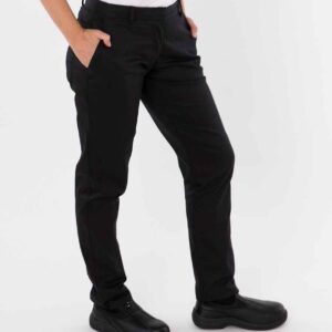 AFD Ladies Slim Fit Stretch Trousers | Black