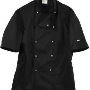 AFD Short Sleeve Coolmax Chef's Jacket | Black