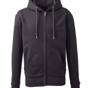 Anthem Organic Full Zip Hoodie | Charcoal