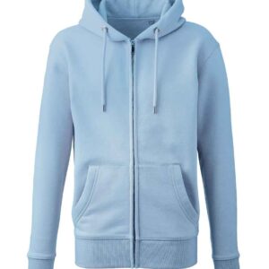 Anthem Organic Full Zip Hoodie | Light Blue