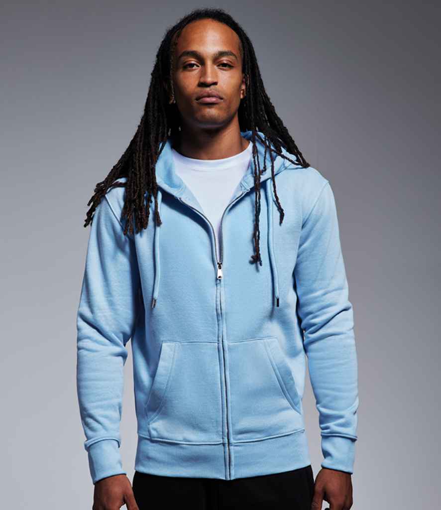 Anthem Organic Full Zip Hoodie | Light Blue - Image 2
