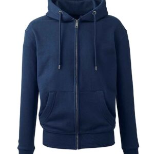Anthem Organic Full Zip Hoodie | Navy