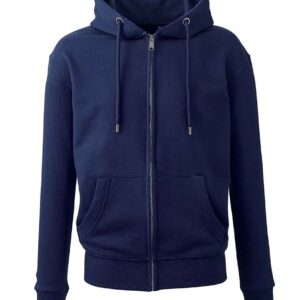 Anthem Organic Full Zip Hoodie | Oxford Navy