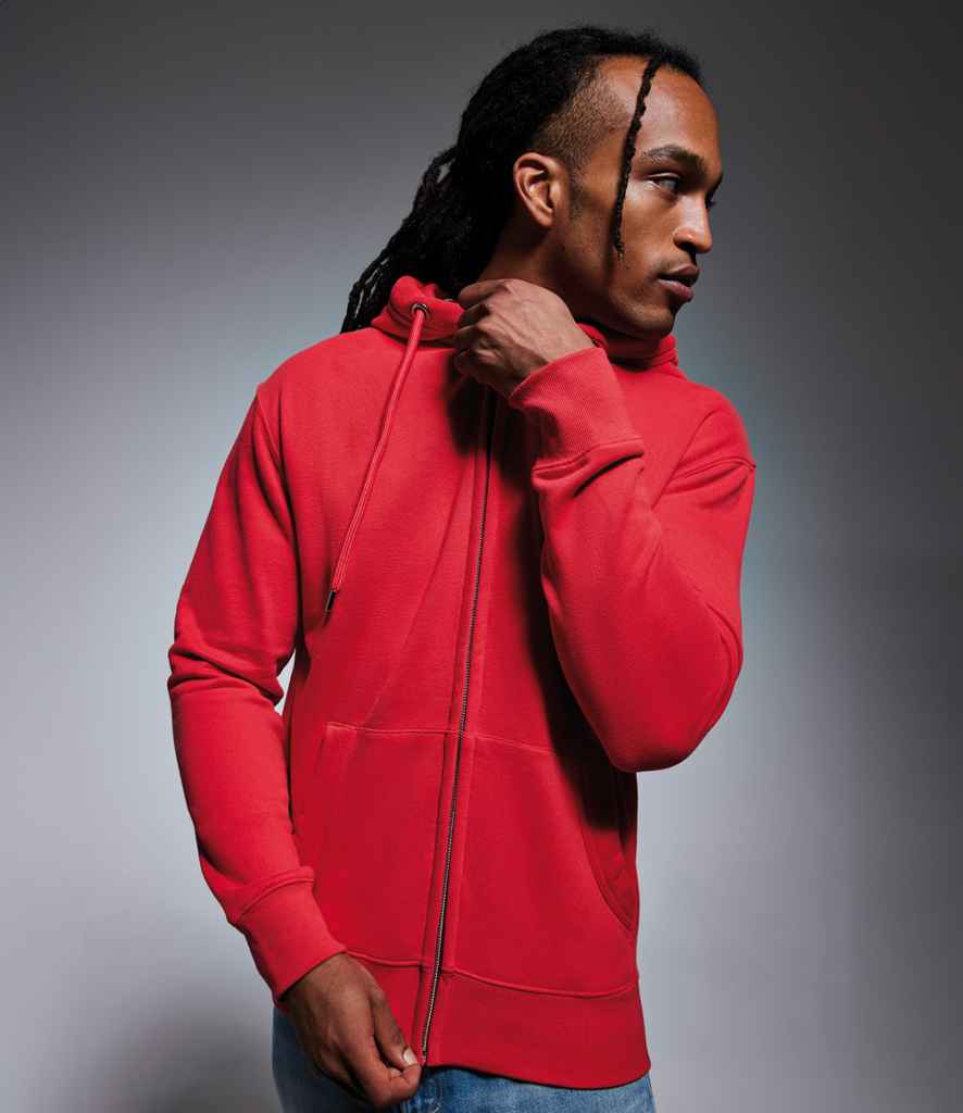 Anthem Organic Full Zip Hoodie | Red - Image 2