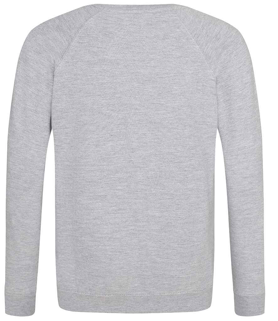 AWDis Academy Kids Raglan Sweatshirt | Grey - Image 2
