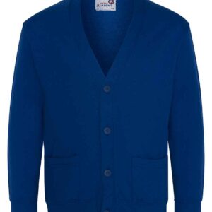 AWDis Academy Kids Sweat Cardigan | Deep Royal
