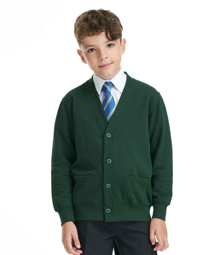 AWDis Academy Kids Sweat Cardigan | Green - Image 3