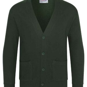 AWDis Academy Kids Sweat Cardigan | Green
