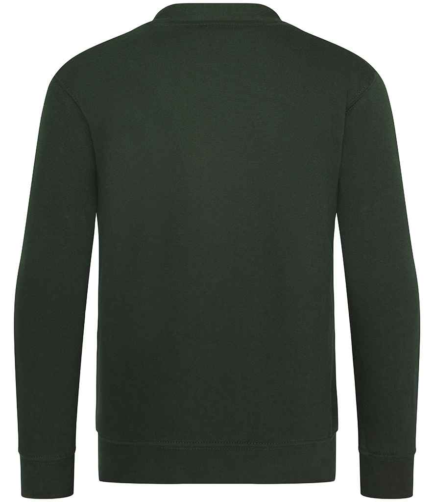 AWDis Academy Kids Sweat Cardigan | Green - Image 2