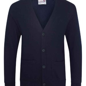 AWDis Academy Kids Sweat Cardigan | Navy
