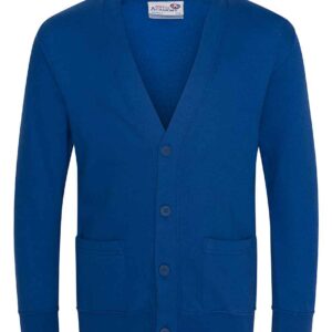 AWDis Academy Kids Sweat Cardigan | Royal Blue