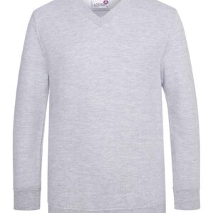 AWDis Academy Kids V Neck Sweatshirt | Grey