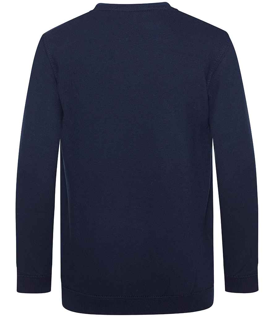 AWDis Academy Kids V Neck Sweatshirt | Navy - Image 2