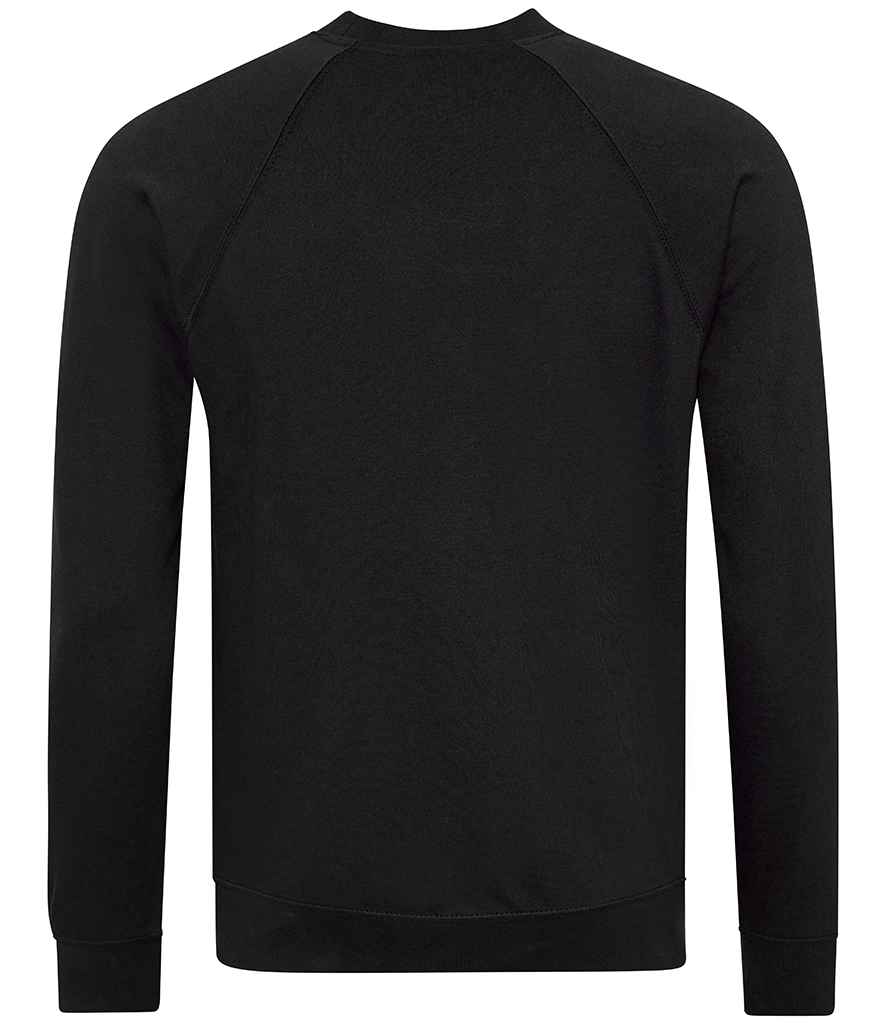 AWDis Academy Senior Raglan Sweatshirt | Black - Image 2