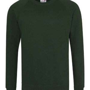 AWDis Academy Senior Raglan Sweatshirt | Green