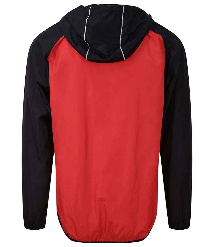 AWDis Cool Contrast Windshield Jacket | Fire Red/Jet Black - Image 2