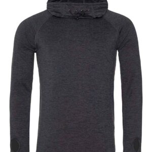AWDis Cool Cowl Neck Top | Black Slate Melange