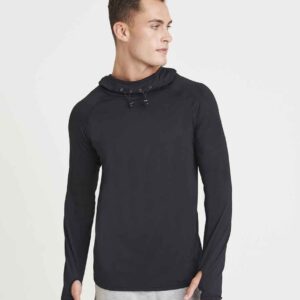 AWDis Cool Cowl Neck Top | Jet Black