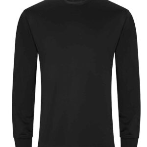 AWDis Cool Long Sleeve Active T-Shirt | Jet Black