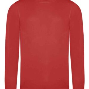 AWDis Cool Long Sleeve Wicking T-Shirt | Fire Red