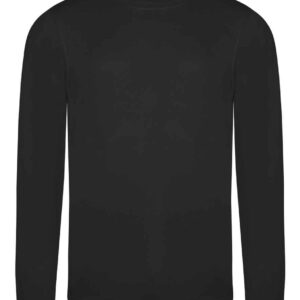 AWDis Cool Long Sleeve Wicking T-Shirt | Jet Black