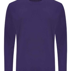 AWDis Cool Long Sleeve Wicking T-Shirt | Purple