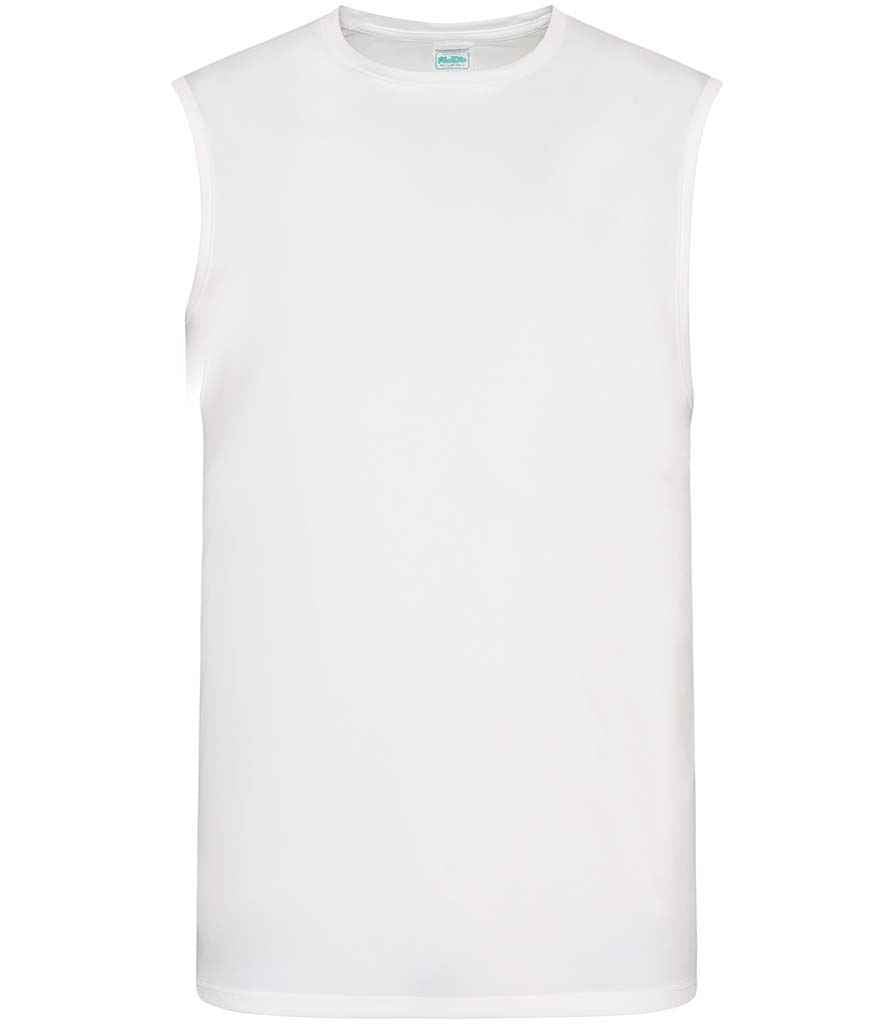 AWDis Cool Smooth Sports Vest | Arctic White