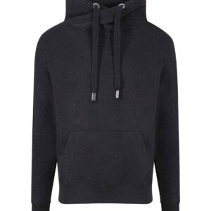 AWDis Cross Neck Hoodie | Black Smoke
