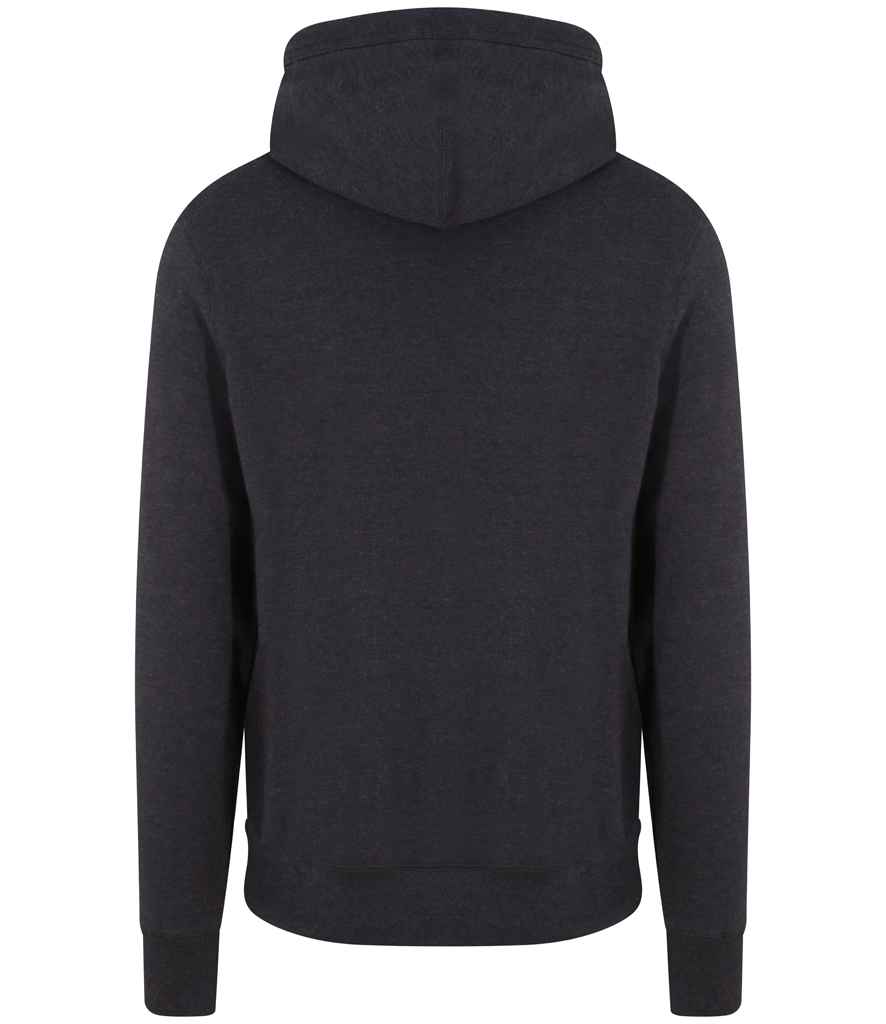 AWDis Cross Neck Hoodie | Black Smoke - Image 2