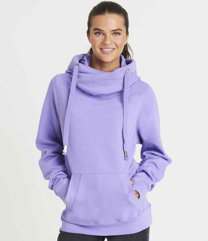 AWDis Cross Neck Hoodie | Digital Lavender - Image 2