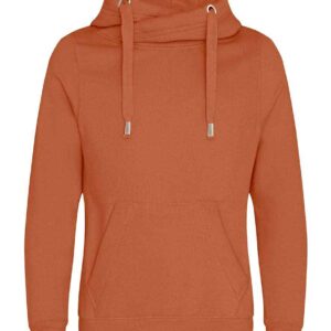 AWDis Cross Neck Hoodie | Ginger Biscuit