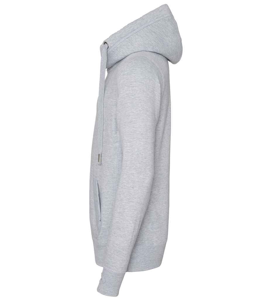 AWDis Cross Neck Hoodie | Heather Grey - Image 3