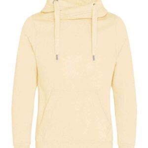 AWDis Cross Neck Hoodie | Vanilla Milkshake