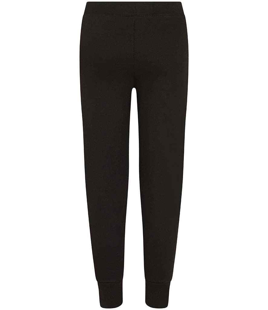 AWDis Kids Tapered Track Pants | Jet Black - Image 2