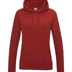 AWDis Ladies College Hoodie | Fire Red