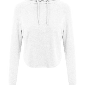 AWDis Ladies Cool Cross Back Cropped Hoodie | Arctic White