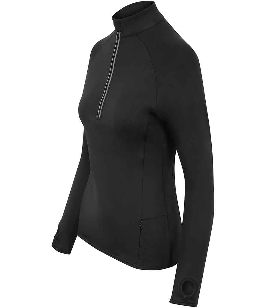 AWDis Ladies Cool-Flex™ Half Zip Top | Jet Black - Image 3