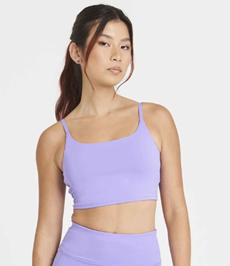 AWDis Ladies Cool Recycled Tech Sports Bra | Digital Lavender - Image 3