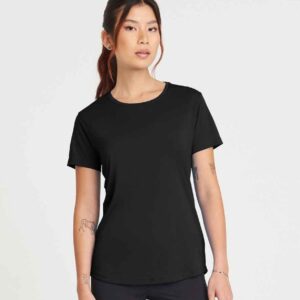 AWDis Ladies Cool Smooth T-Shirt | Jet Black