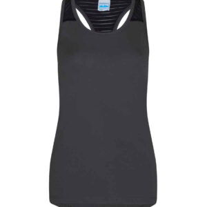 AWDis Ladies Cool Smooth Workout Vest | Charcoal