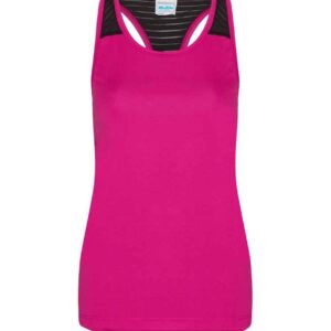 AWDis Ladies Cool Smooth Workout Vest | Hot Pink
