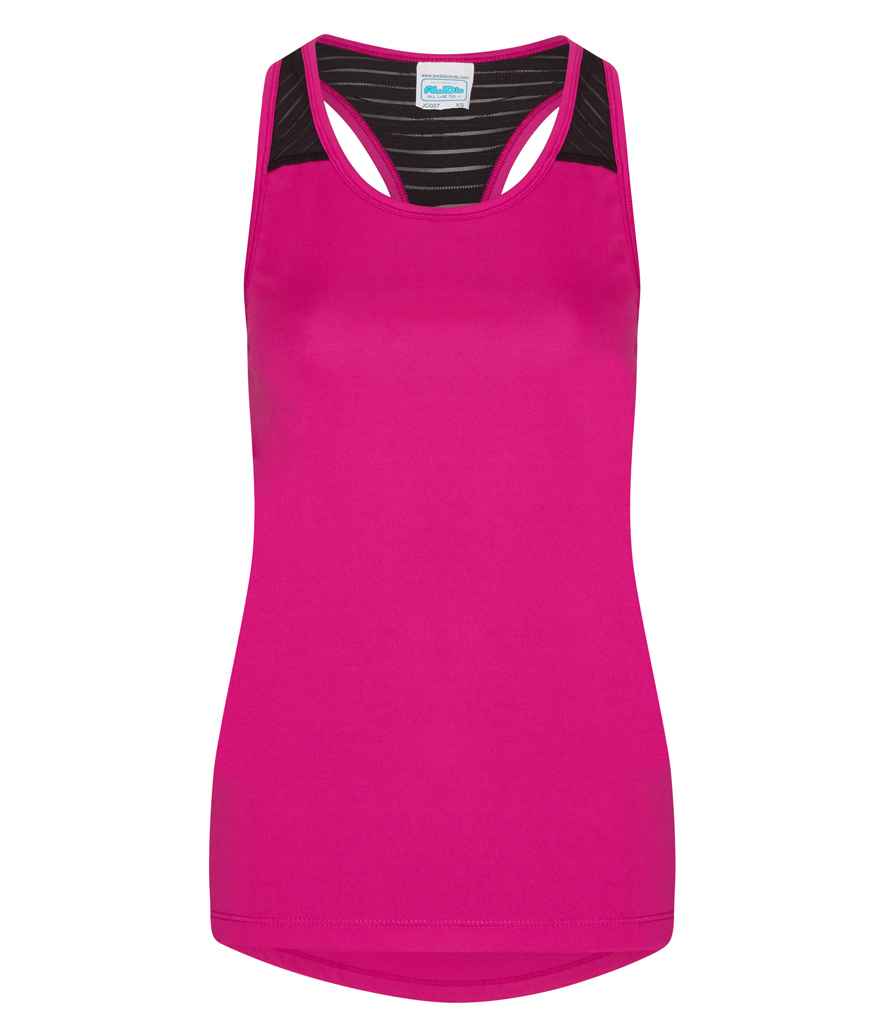 AWDis Ladies Cool Smooth Workout Vest | Hot Pink