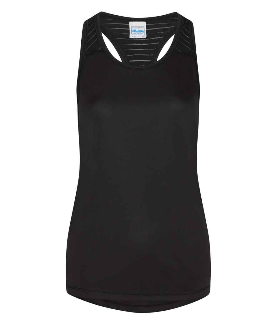 AWDis Ladies Cool Smooth Workout Vest | Jet Black - Image 5