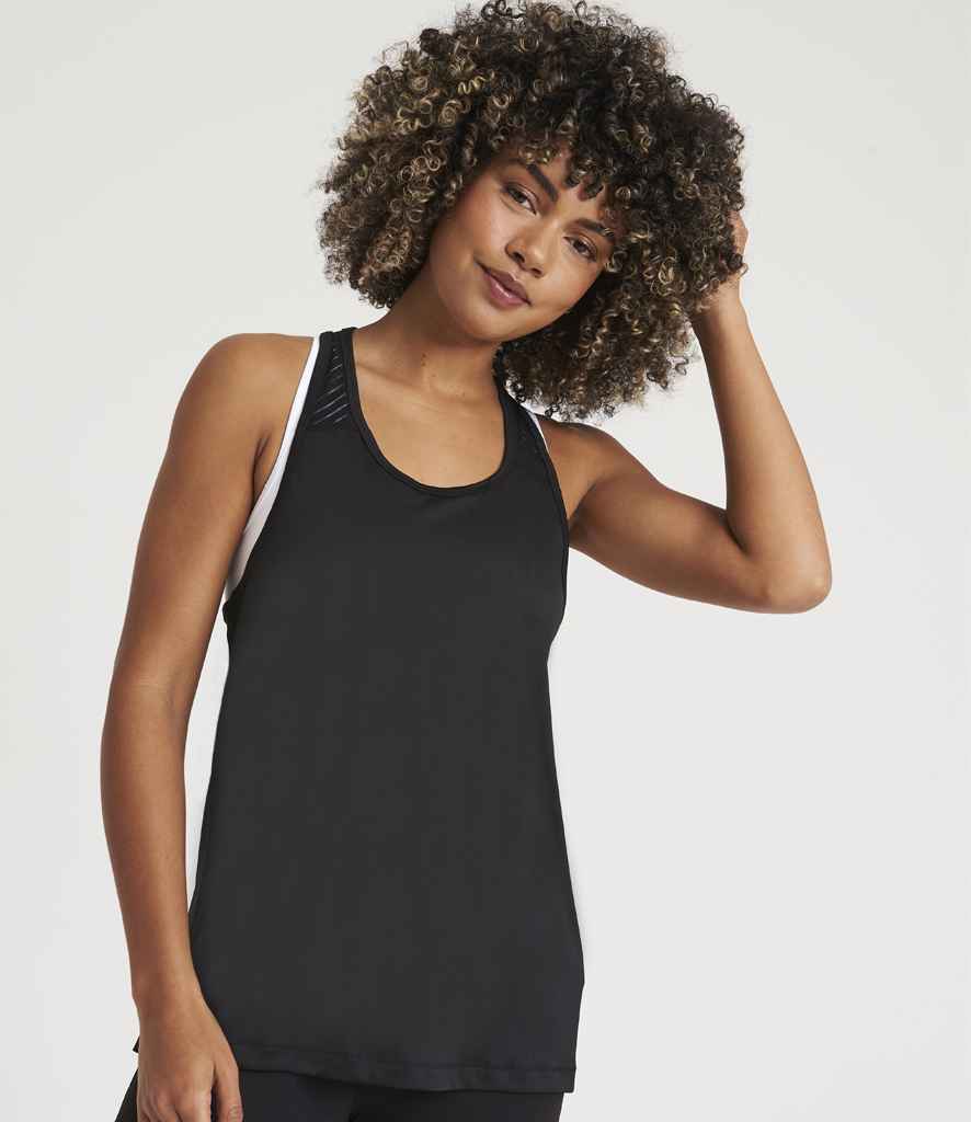 AWDis Ladies Cool Smooth Workout Vest | Jet Black