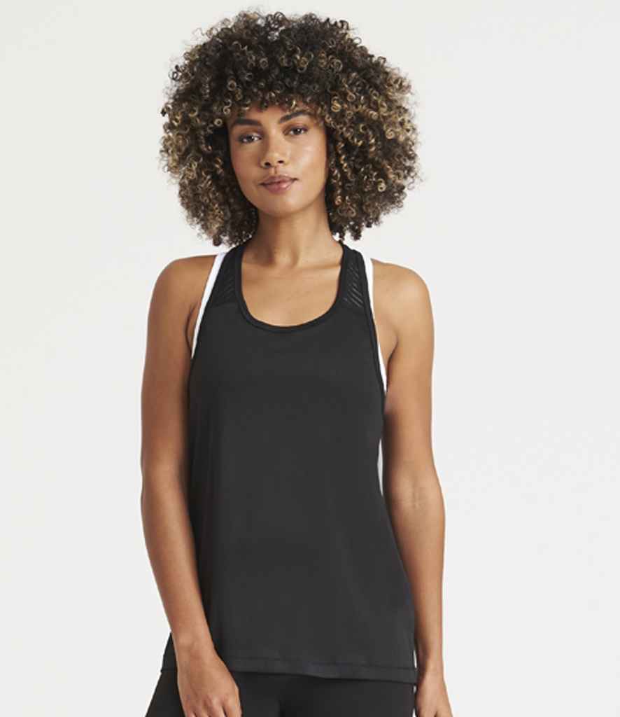 AWDis Ladies Cool Smooth Workout Vest | Jet Black - Image 3