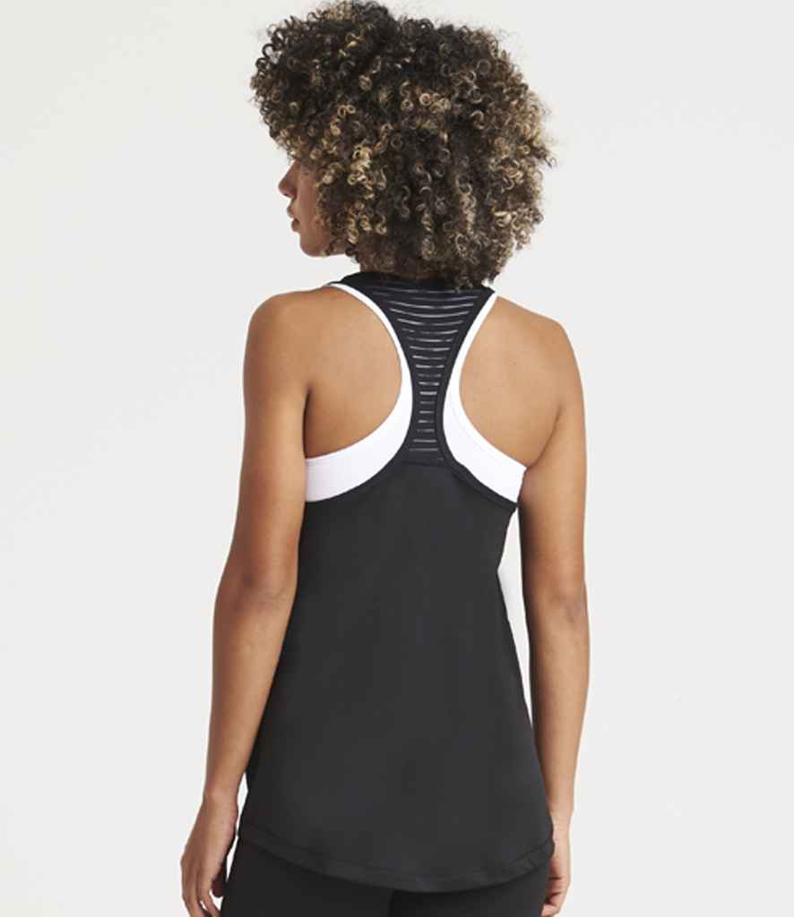 AWDis Ladies Cool Smooth Workout Vest | Jet Black - Image 4