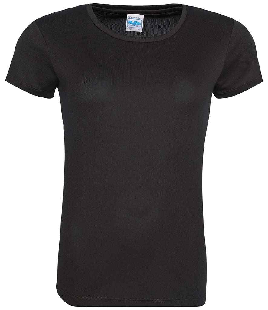 AWDis Ladies Cool T-Shirt | Jet Black