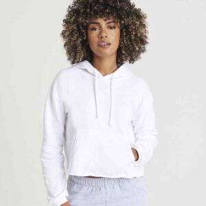 AWDis Ladies Cropped Hoodie | Arctic White