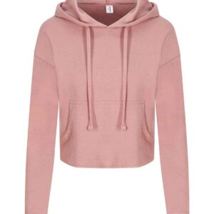 AWDis Ladies Cropped Hoodie | Dusty Pink