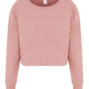 AWDis Ladies Cropped Sweatshirt | Dusty Pink